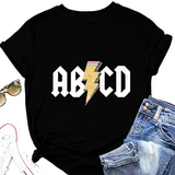 SUMMER NEW ARRIVAL PLUS SIZE TEE WITH LIGHTNING_CWTTS1476