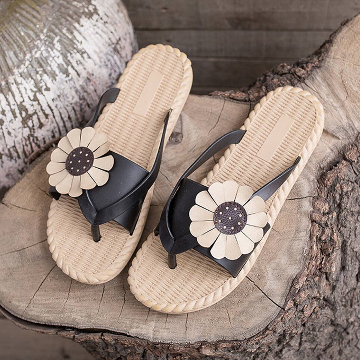 Sunflower Flip-Flops Non-Slip Slippers For Womens_Cwshs0676