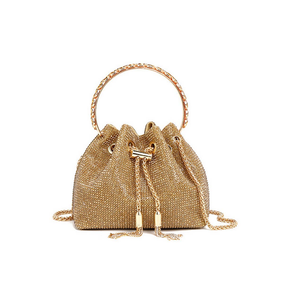 High-End Tassel Rhinestone Evening Bag For Women_Cwab3582