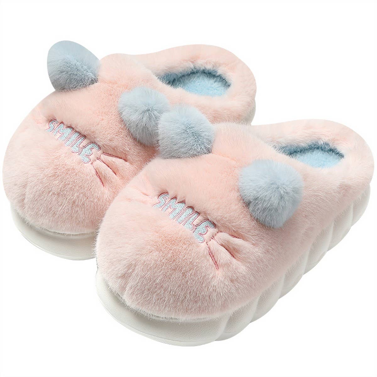 CUTE CAT ANIMAL WARM HOUSE SLIPPERS FUZZY SLIPPER_CWSHS0311