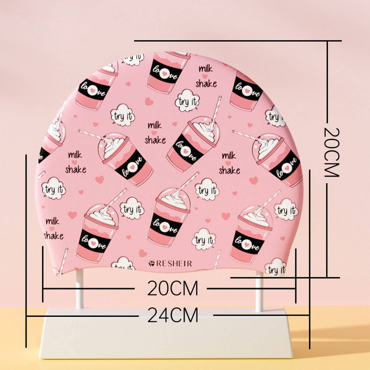 FASHIONABLE ADULT SILICONE SWIM CAP WATERPROOF_CWMM6713