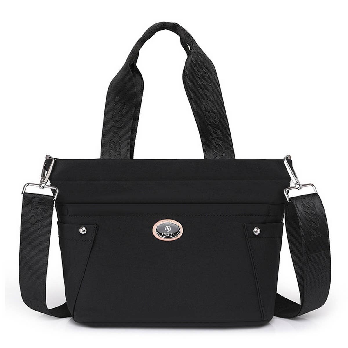 Nylon Fabric Multipocket Shoulder And Crossbody Bag_Cwab3513