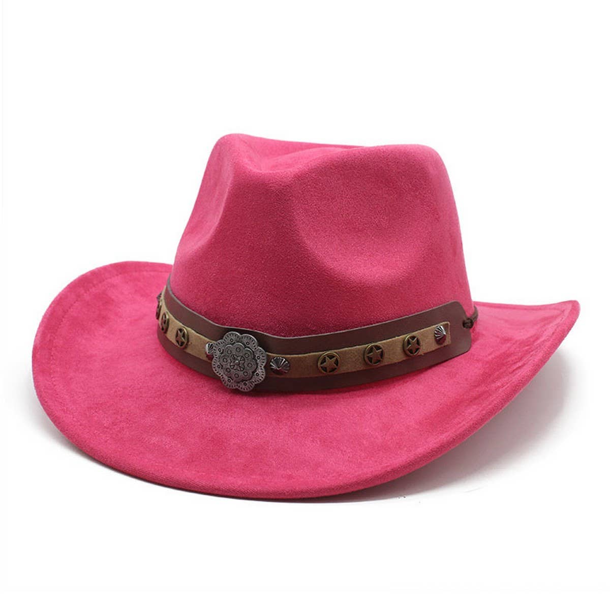 SUEDE MENS GENTLEMAN HAT TRAVEL ETHNIC STYLE HAT_CWAH2511