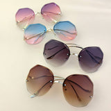 FASHIONABLE AND HIGH END RIMLESS SUNGLASSES_CWASG0383