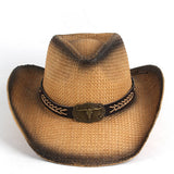 Western Cowboy Straw Hat Jazz Hat_Cwah1198