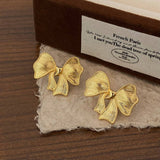 NEW SIMPLE TEMPERAMENT BOW EARRINGS FOR WOMEN_CWAJE3002