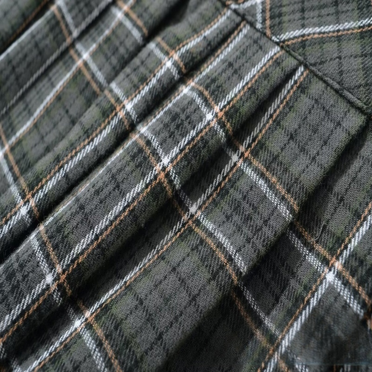 PLAID PLEATED SKIRT FOR WOMEN ADJUSTABLE WAIST_CWDSD8341