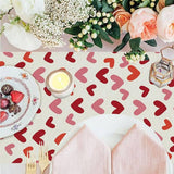 Valentines Day Heart Rose Printed Tablecloth_Cwmm0785
