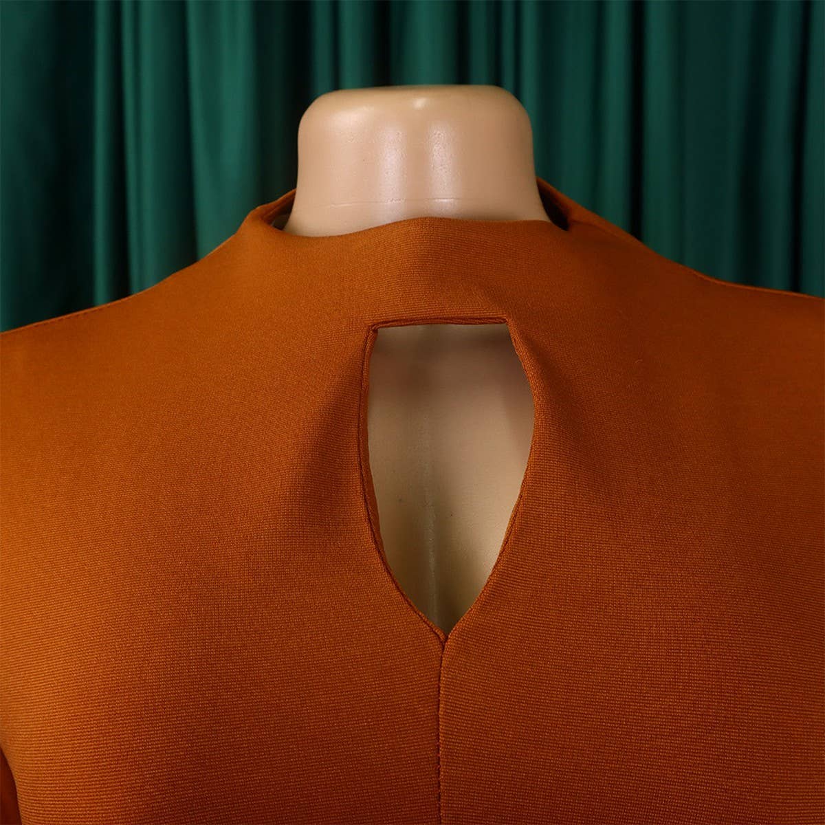 FASHIONABLE PLEATED PLUS SIZE SWING SKIRT DRESS_CWDMD3665