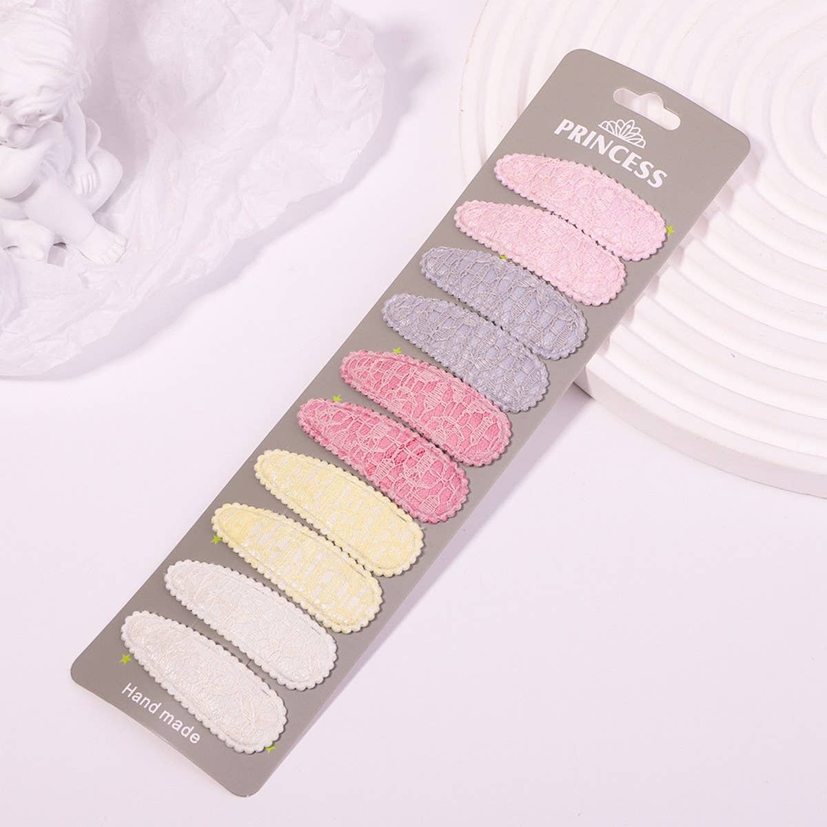 FLORAL EMBROIDERED BB CLIP SET FRESH CUTE_CWAHA6703