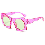 ALL MATCH UV PROTECTION IRREGULAR SUNGLASSES_CWASG0476