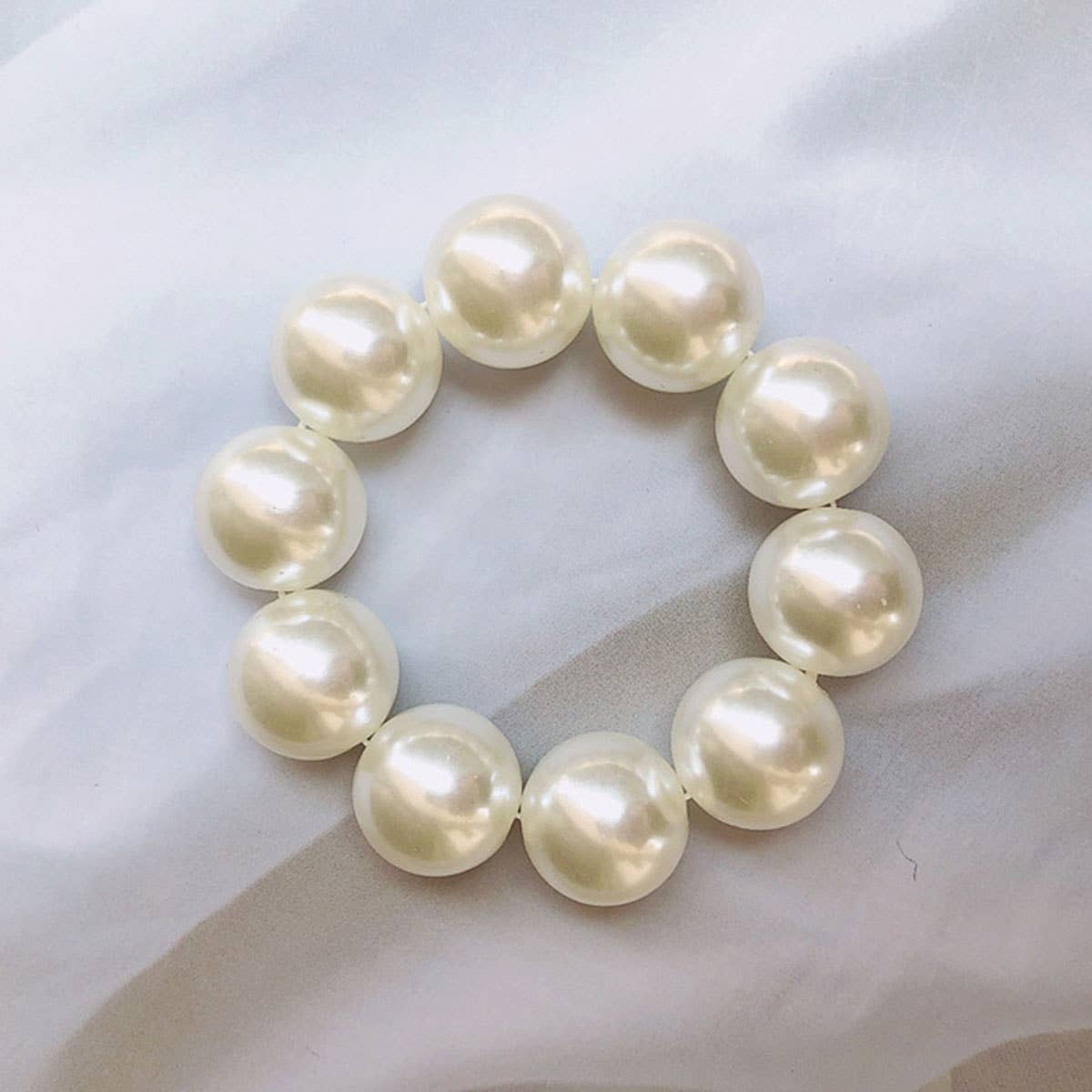 PEARL HAIR TIE BRACELET FOR WOMEN CHIC SWEET_CWAHA0128
