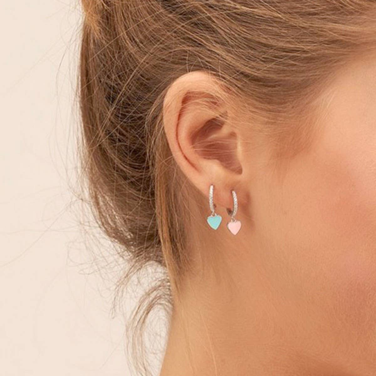 NEW SIMPLE MULTI COLOR LOVE GEOMETRIC EARRINGS_CWAJE1764