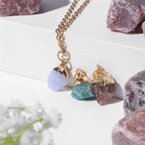 IRREGULAR NATURAL STONE NECKLACE SET_CWAJE1053