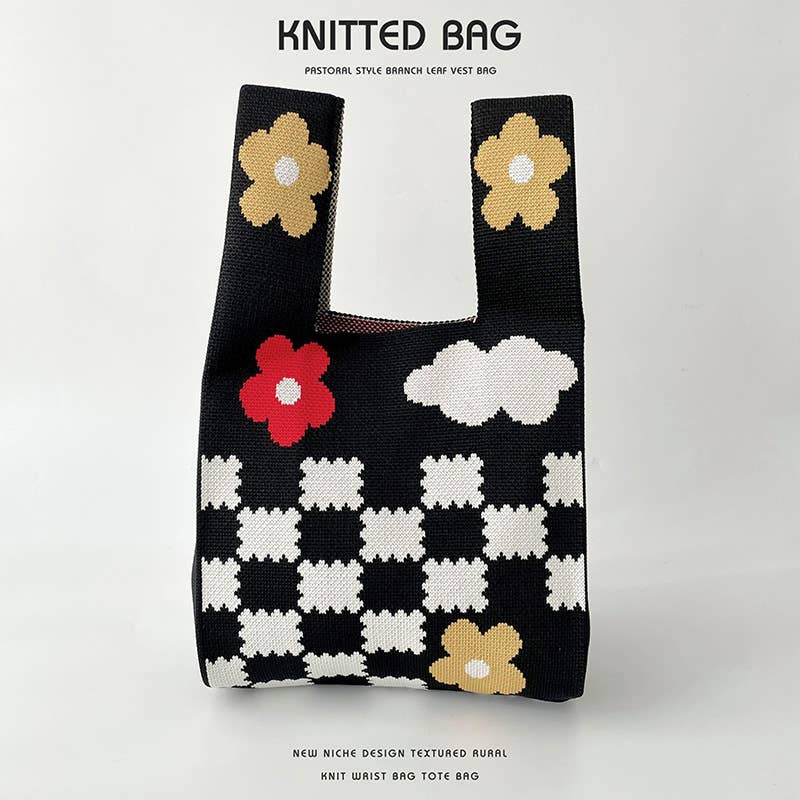 Flower Series Versatile Knitted Bag
