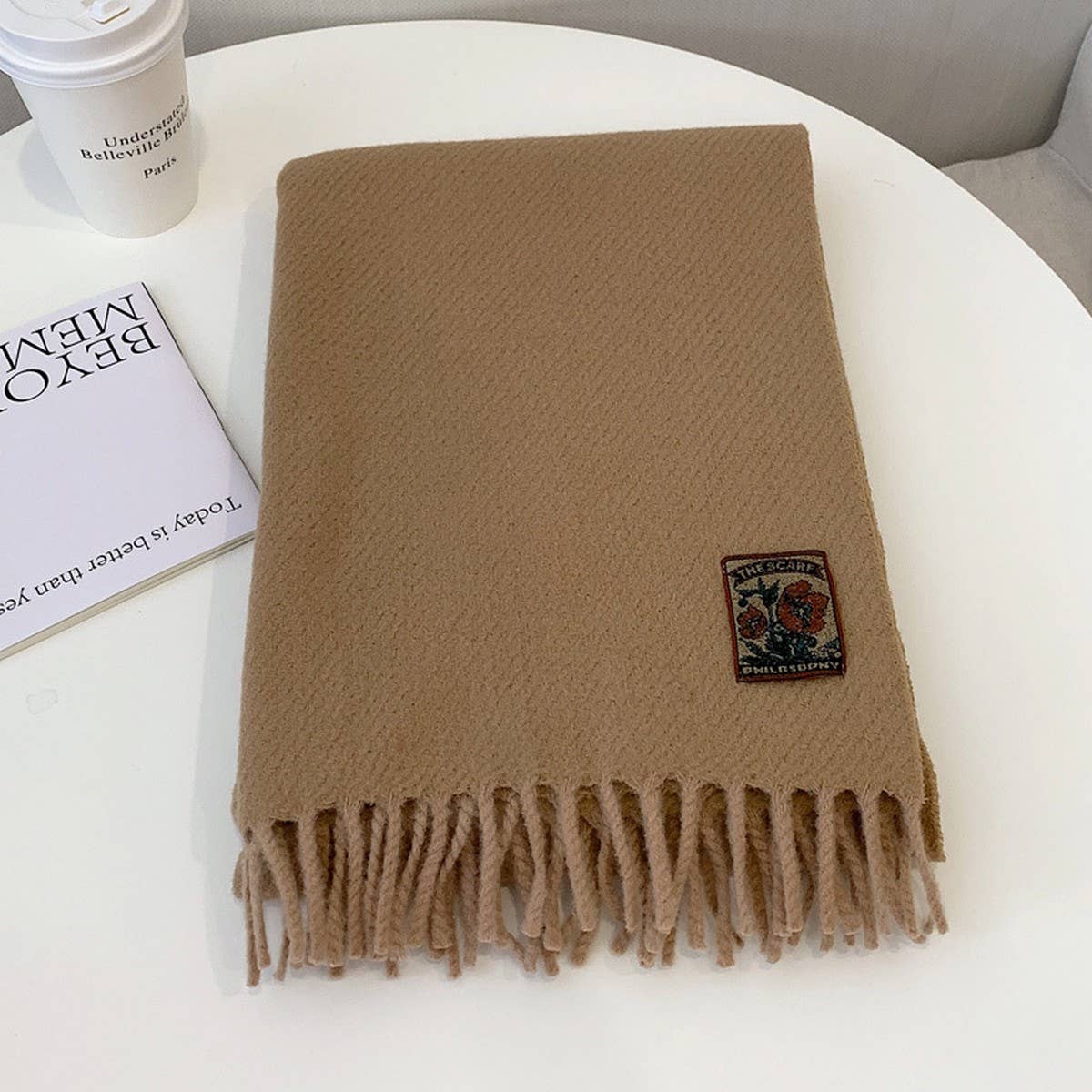 Winter Solid Acrylic Blend Scarf Neckwarmer_Cwasc2298