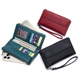 FASHIONABLE AND VERSATILE SOFT LEATHER LONG WALLET_CWAB3796