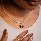 TEMPERAMENT PEARL HEART PENDANT NECKLACE_CWMM5345