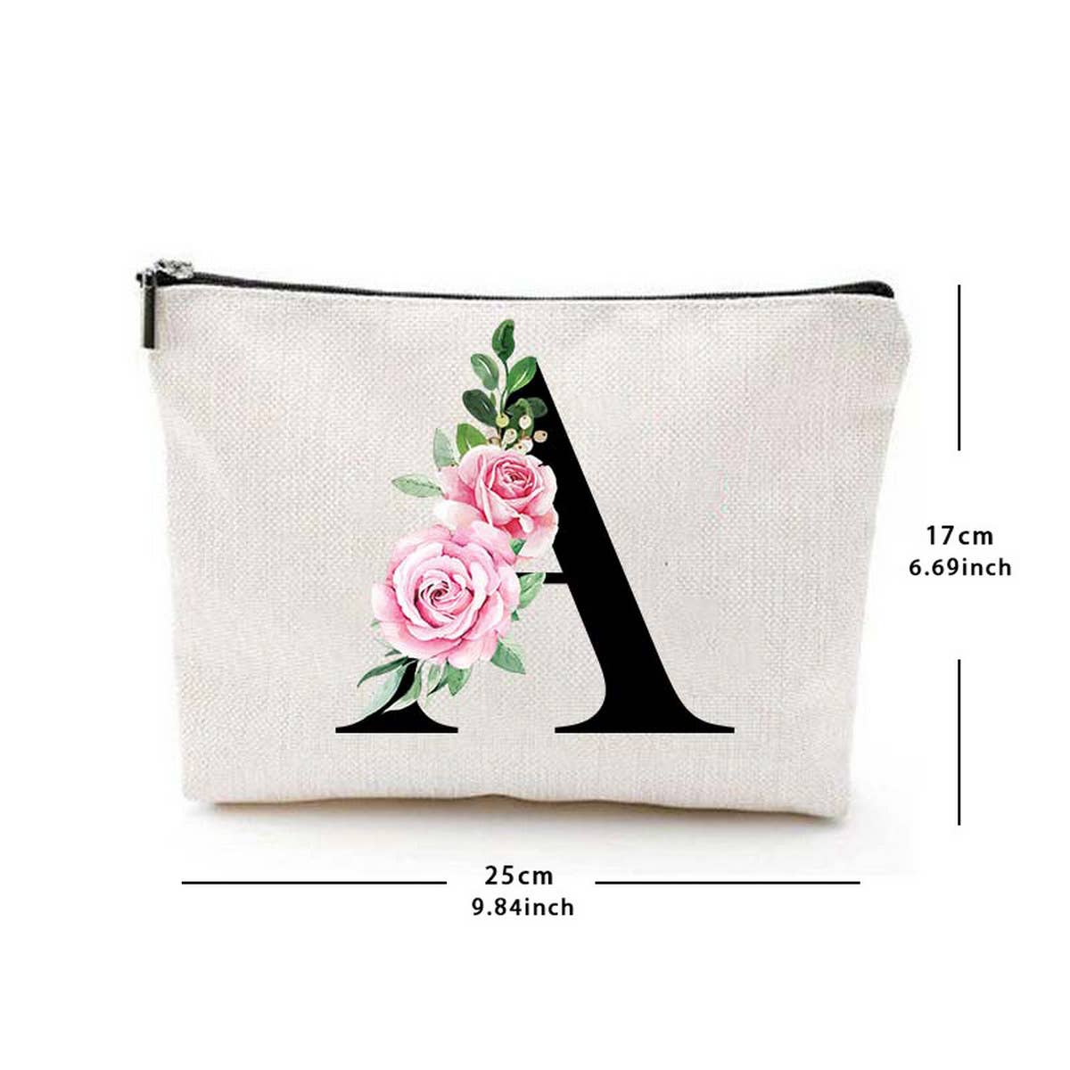 SIMPLE DOUBLE SIDED PRINTED ZIPPER COSMETIC BAG_CWAB2251