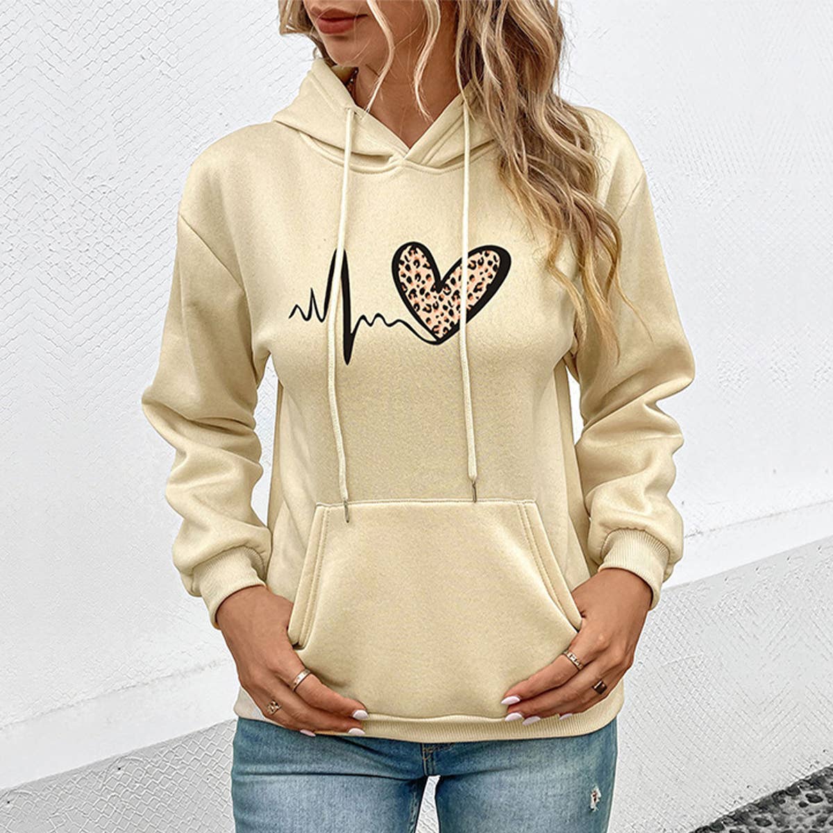 Valentines Day Printed Hoodie Jumper