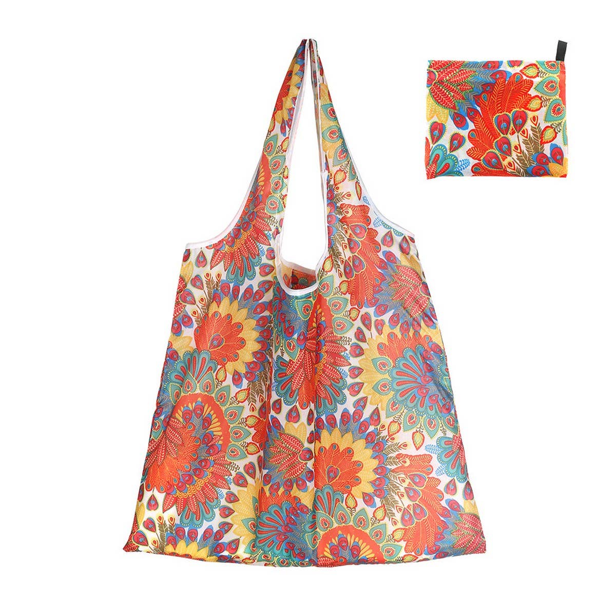 LARGE CAPACITY PRINTED FOLDABLE SHOPPING BAG_CWAB3476