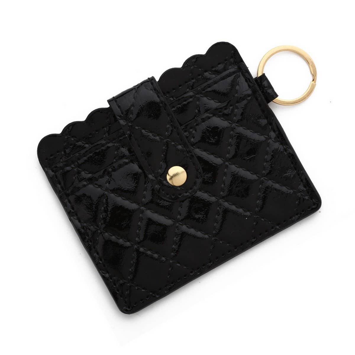 PU LEATHER WALLET WITH ID CARD KEY RING HOLDER_CWAB4935
