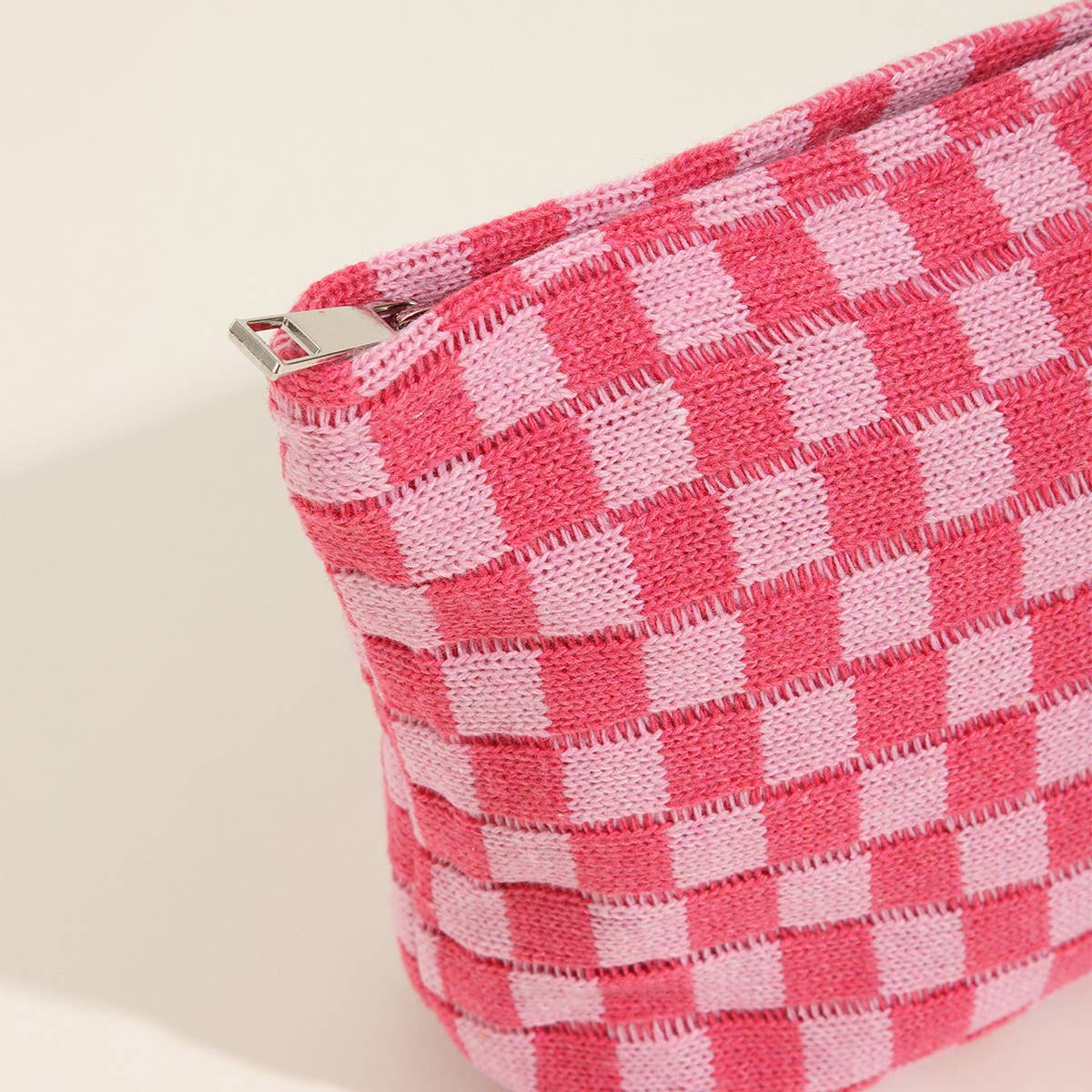 LARGE PLAID WASH BAG COSMETIC BAG_CWAB1034
