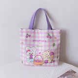 CUTE PRINTED LUNCH TOTE BAG FOR STUDENTS OFFICE_CWAB5664