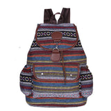 BOHO VINTAGE BACK TO SCHOOL CANVAS BACKPACK_CWAB2214