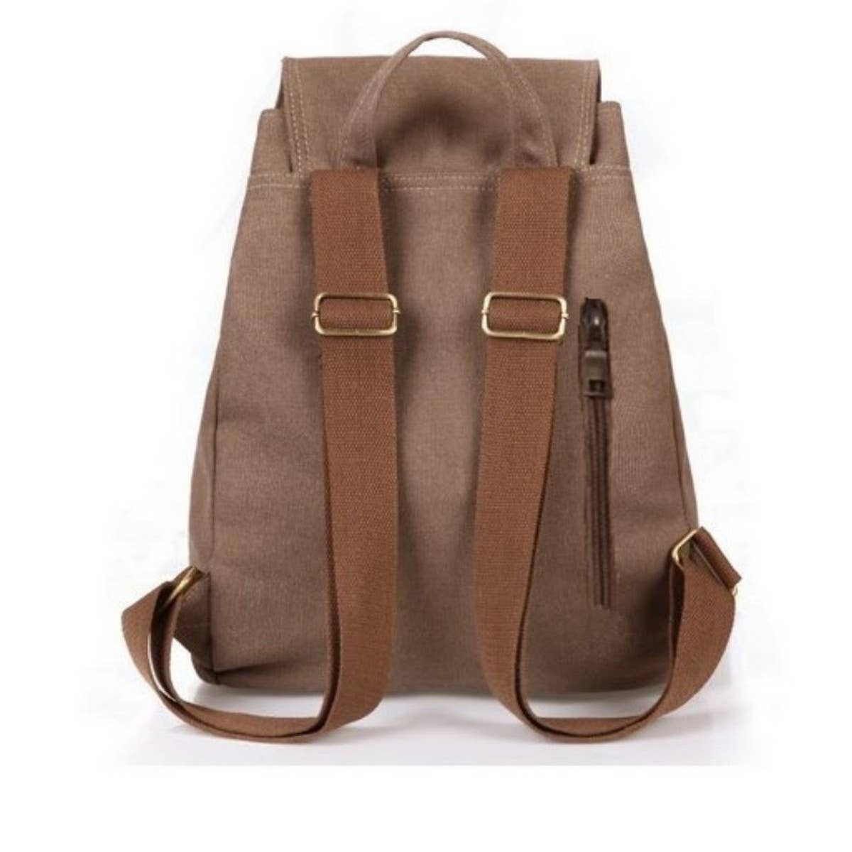 BACK TO SCHOOL CANVAS BACKPACK LAPTOP COMPARTMENT_CWAB2212