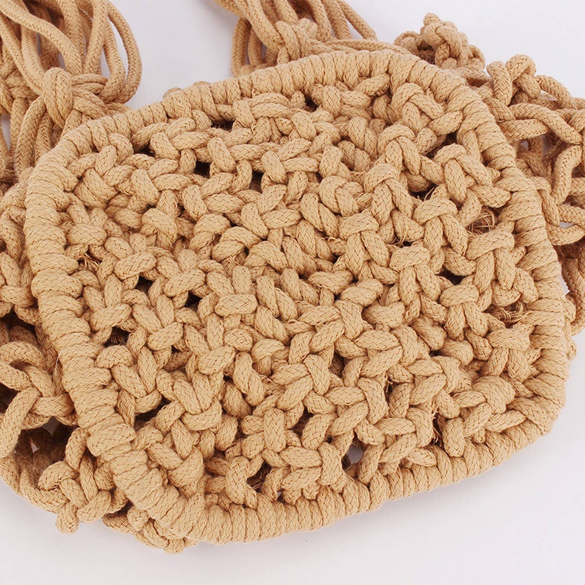 FASHION HOLLOW THICK COTTON ROPE HAND WOVEN BAG_CWAB4687