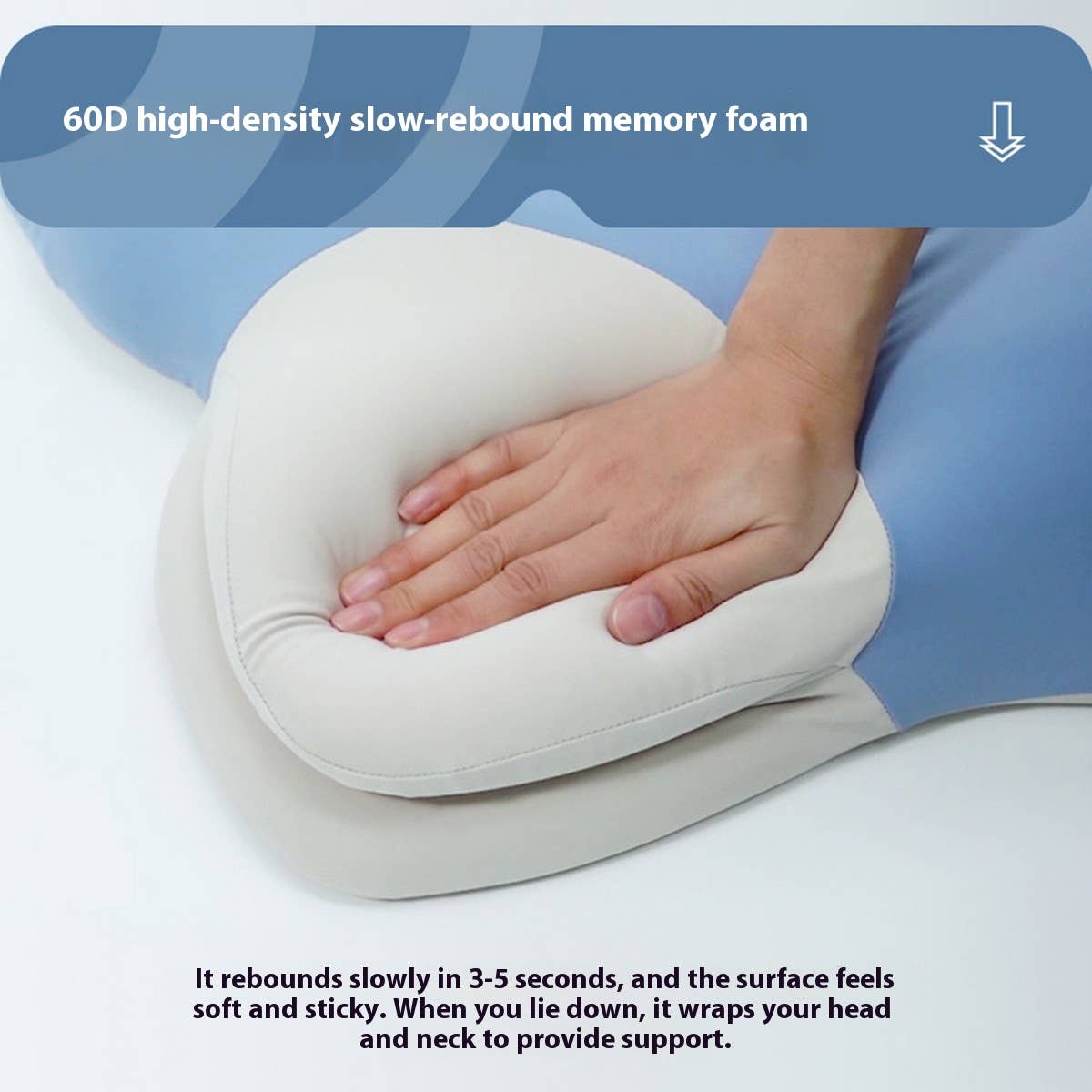 A CLASS MEMORY FOAM NECK PILLOW DEEP SLEEP DESIGN_CWMM8091
