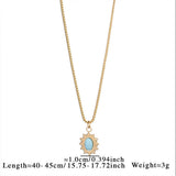 MINIMALIST HEART NECKLACE WITH BLUE TIGERS EYE_CWMM8820