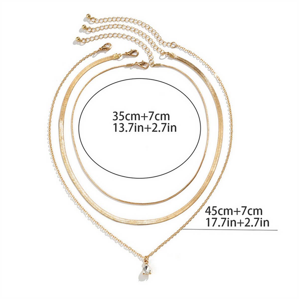 COOL STYLE STACKED TEMPERAMENT SIMPLE NECKLACE_CWAJE2001