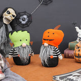 Cute Pumpkin Gnome Faceless Halloween Doll_Cwmm9967