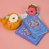 COLORFUL PORTABLE NOTEBOOK ON BLUE BACKGROUND_CWMM1860