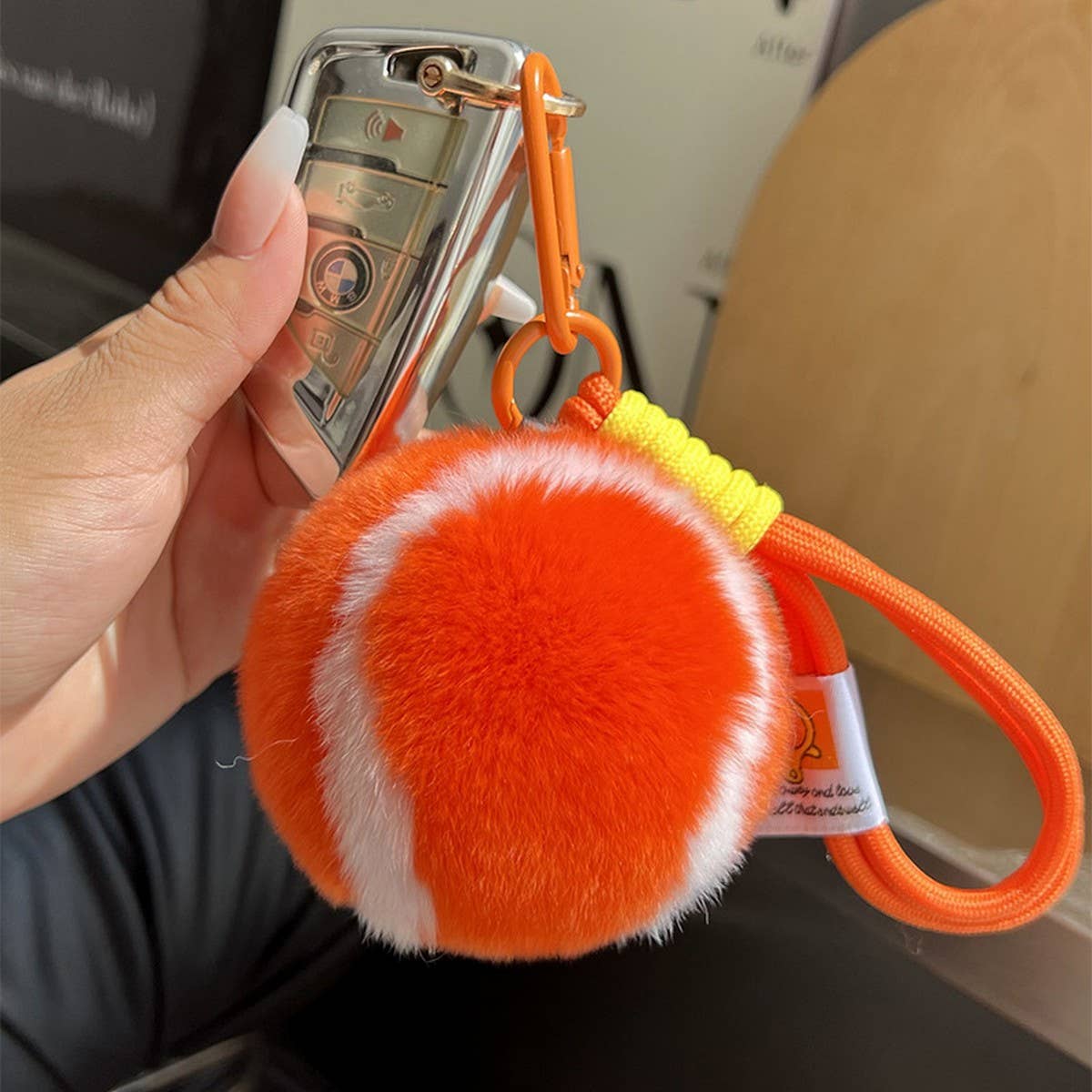 Cwmm10409_Tennis Ball Keychain  Bag Charm Gift