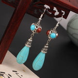HIGH END ETHNIC RETRO WATER DROP EARRINGS_CWAJE4007