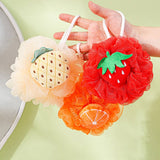 BATH POUF CUTE FRUIT BATH BALL FOAMING TENNIS BALL_CWMM3355