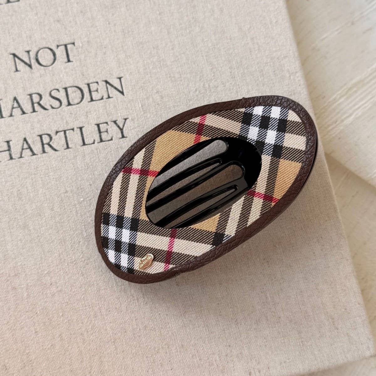 Leopard Houndstooth Hair Clip Chic Side Pin_Cwaha07916