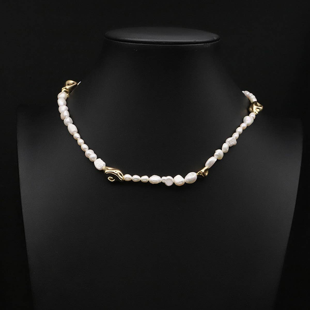NICHE ALL MATCH NATURAL FRESHWATER PEARL NECKLACE_CWAJE3847