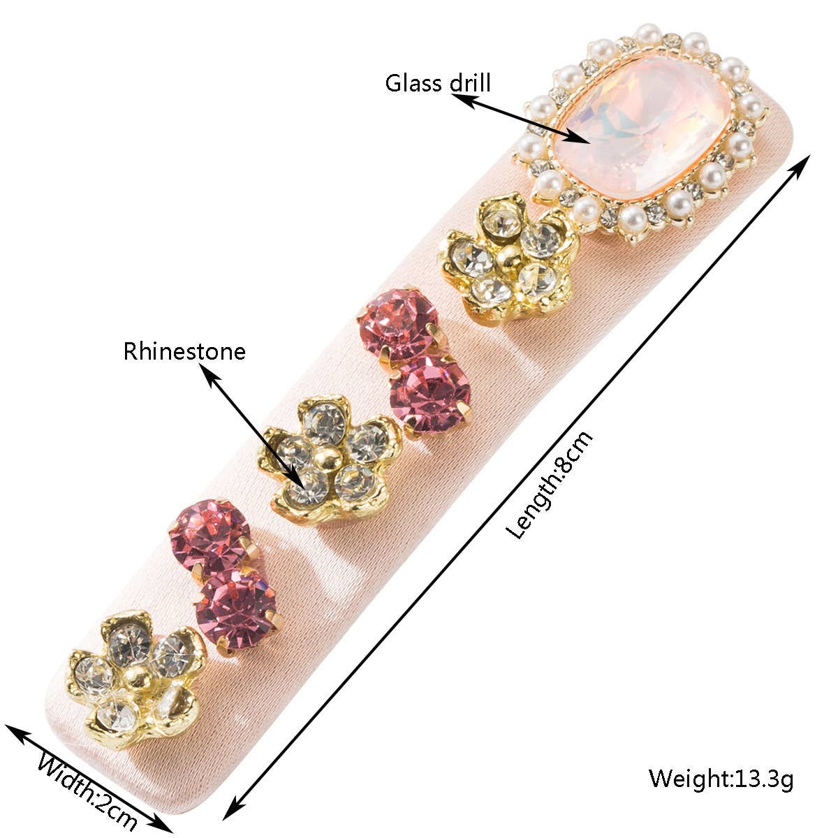 SIMPLE HIGH END RHINESTONE SIDE HAIRPIN_CWAHA1771