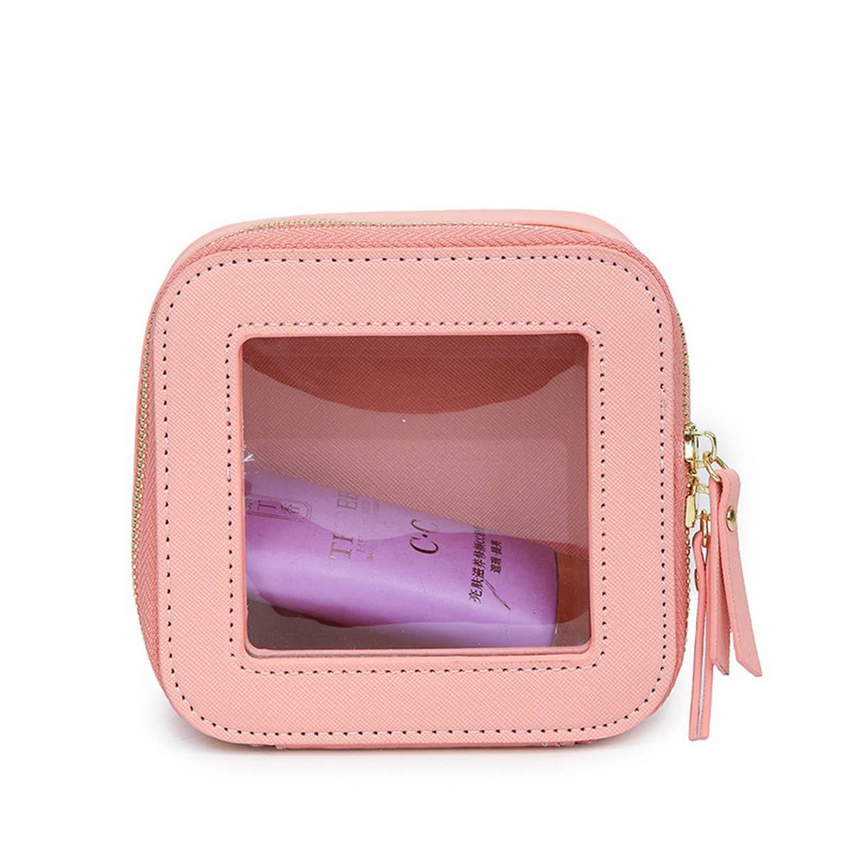 NEW SMALL TRANSPARENT COMMUTER COSMETIC BAG_CWAB4429
