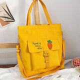 MULTI POCKET CANVAS BACKPACK TOTE BAG_CWAB1702