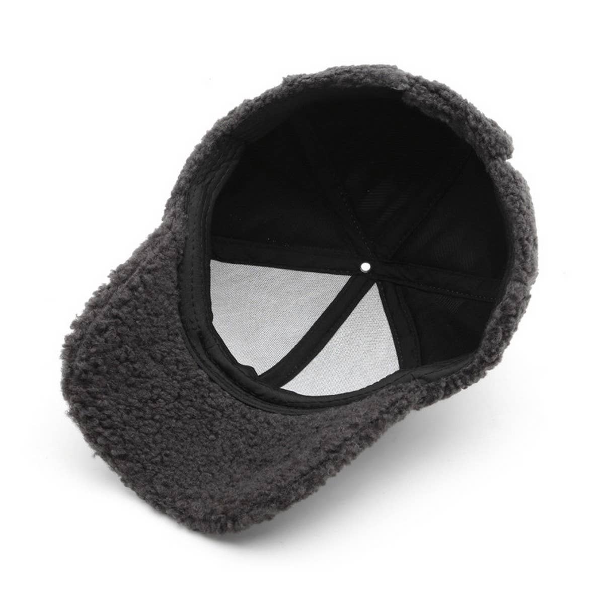 Vintage Fleece Baseball Cap Warm Winter Hat_Cwah04794