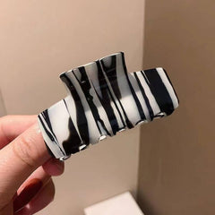 INK STYLE ACETATE HAIR CLAW SUMMER SQUARE CLIP_CWAHA2654