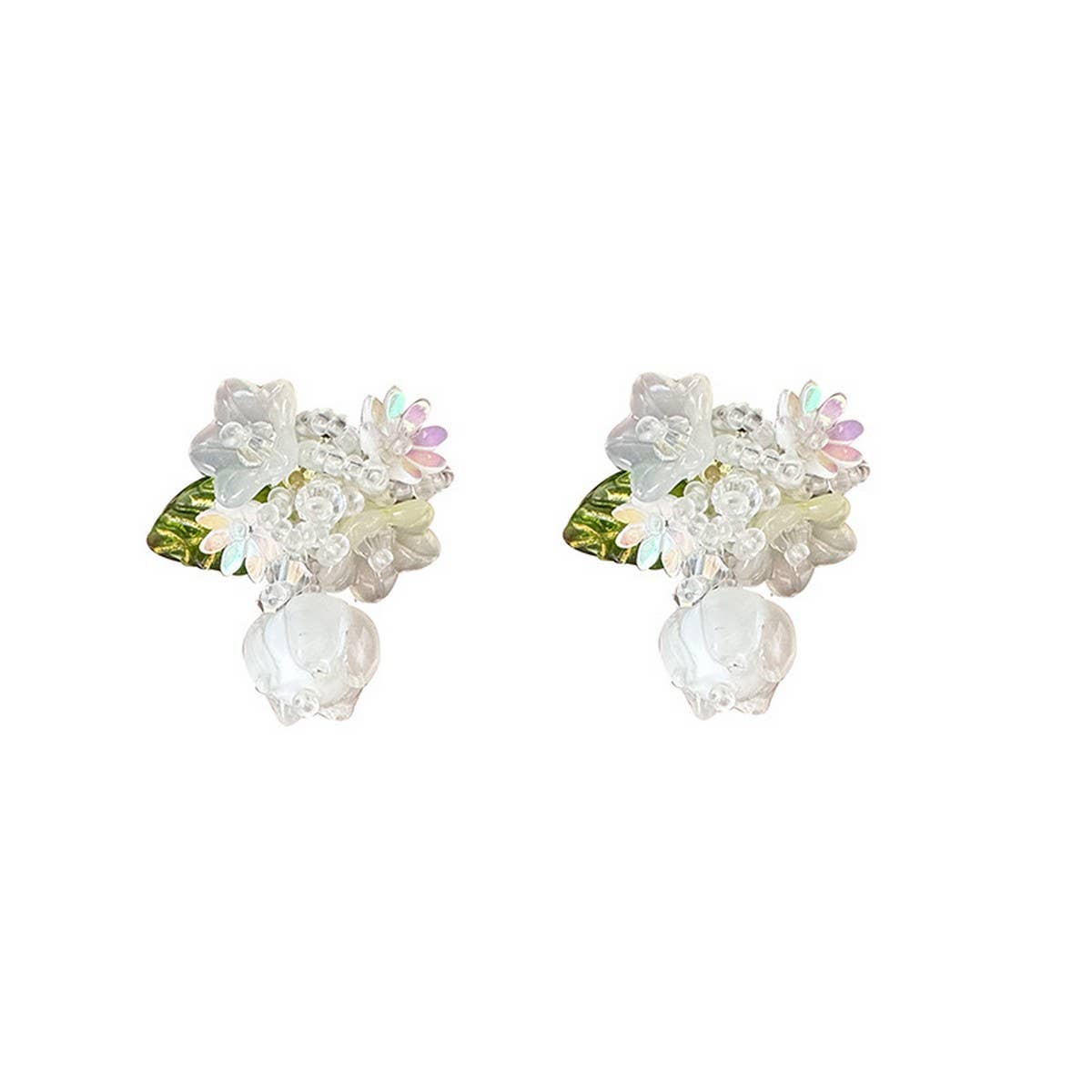 PASTORAL HANDMADE FLOWER EARRINGS_CWAJE1703