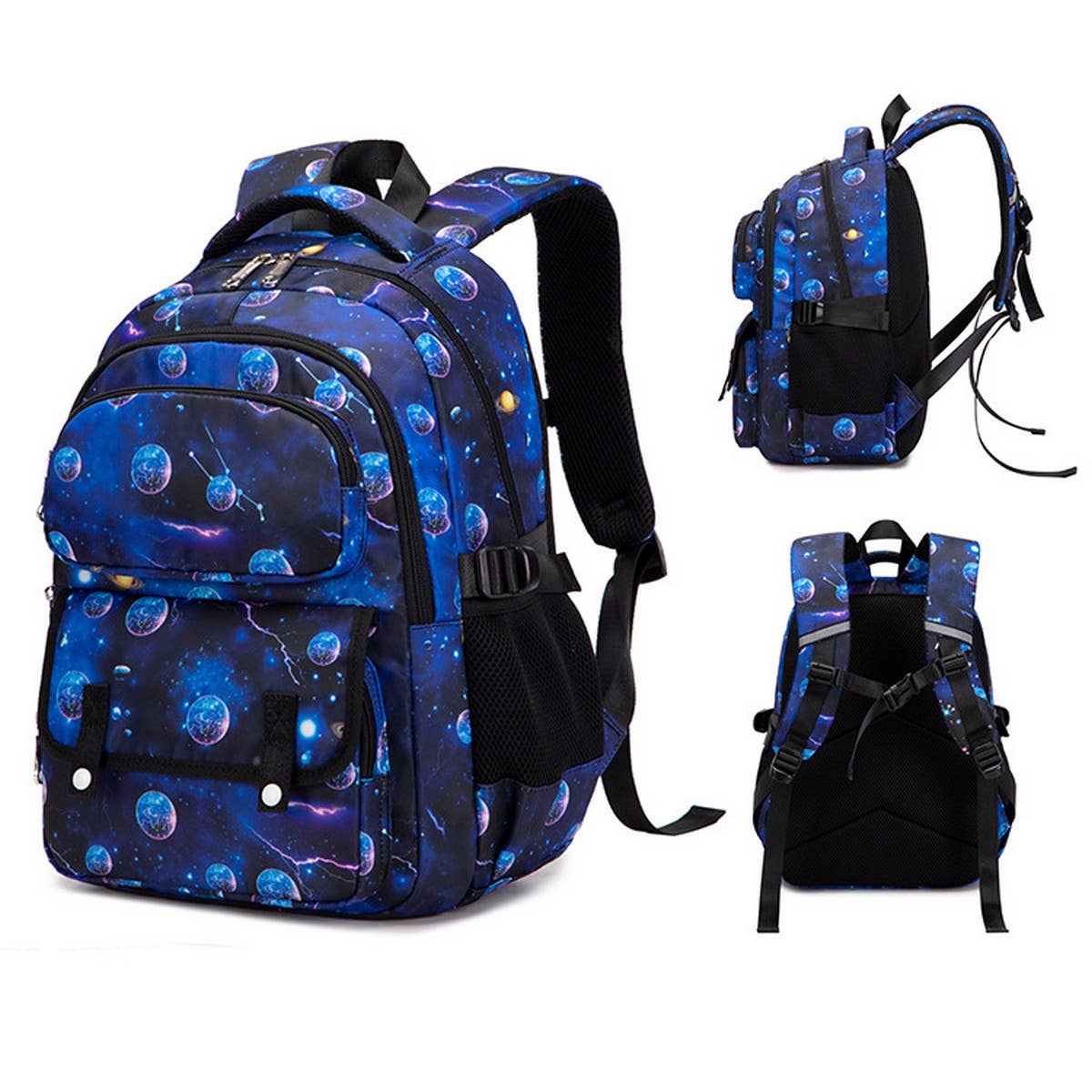 BACKPACKS FOR SCHOOL SPACE PRINT LIGHTWEIGHT BAG_CWAB5461