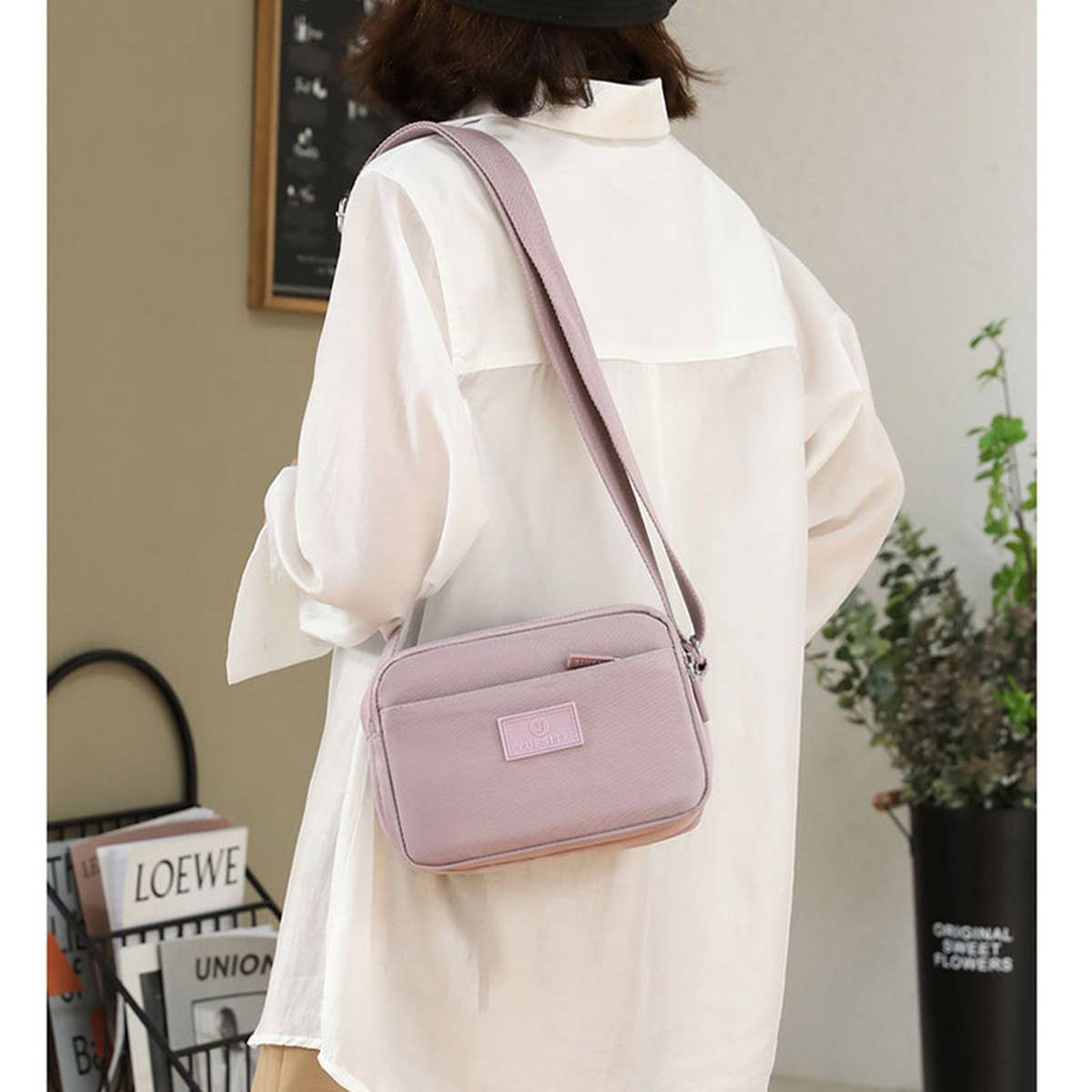 Multi-Pocket Casual Canvas Shoulder Crossbody Bag_Cwab3518