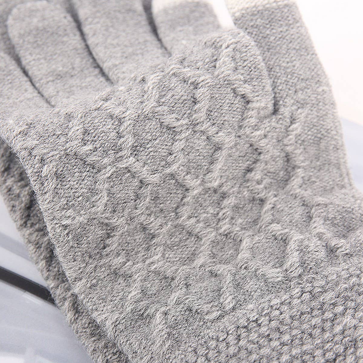 Winter Men'S Oversized Touch Screen Knit Gloves_Cwag0230